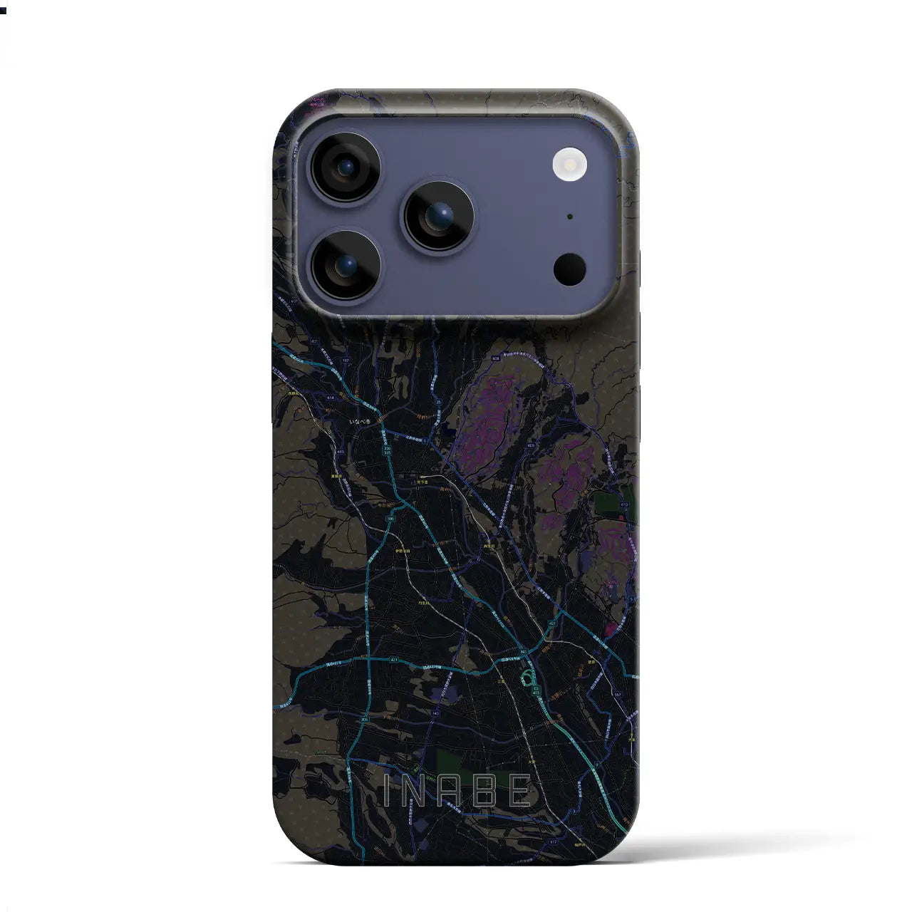 【いなべ(三重県)】地図柄iPhoneケース(バックカバータイプ)