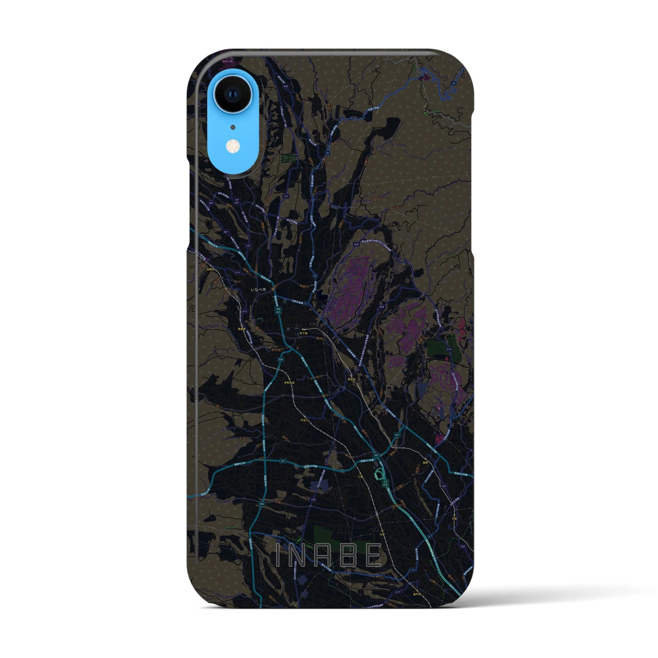 【いなべ(三重県)】地図柄iPhoneケース(バックカバータイプ)