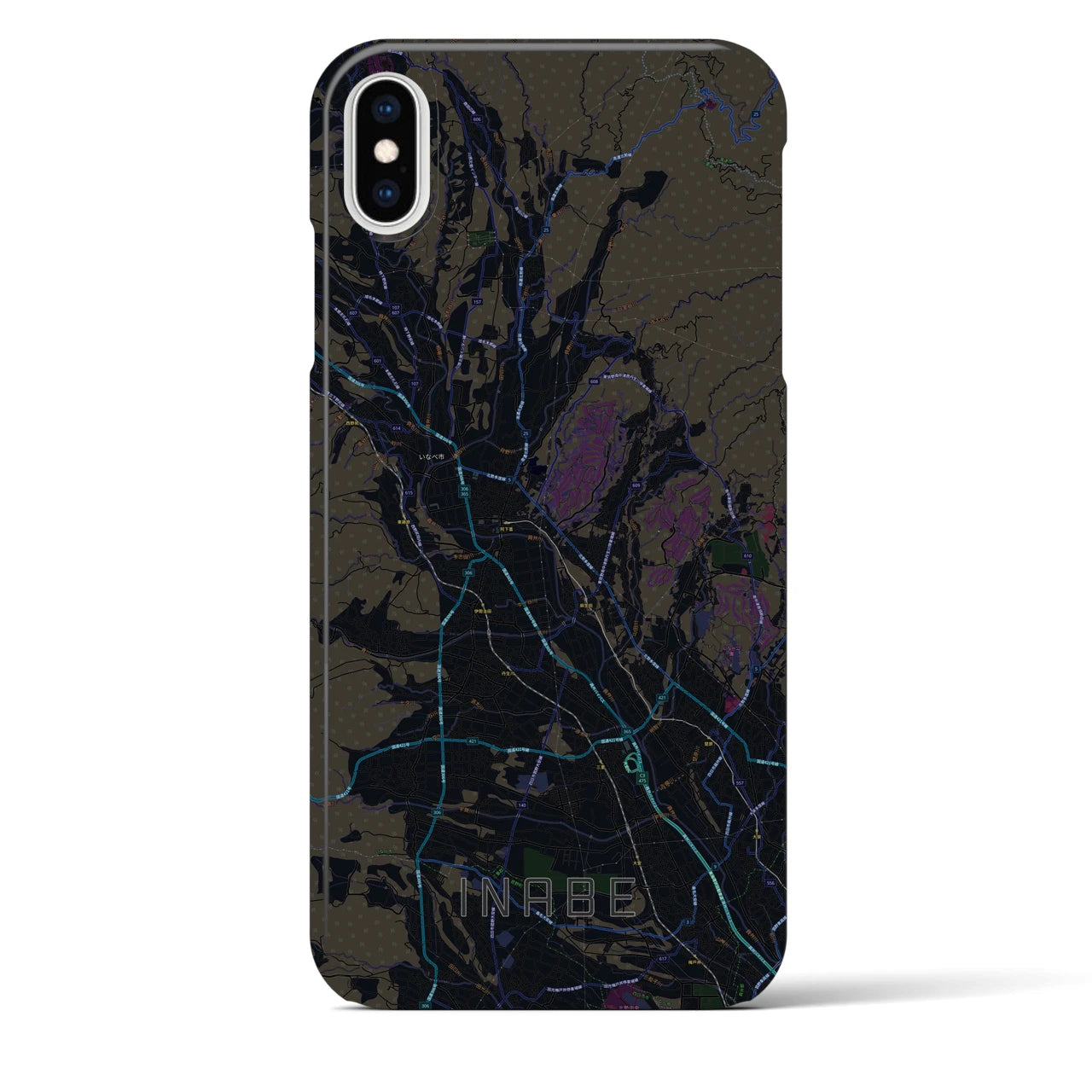 【いなべ(三重県)】地図柄iPhoneケース(バックカバータイプ)