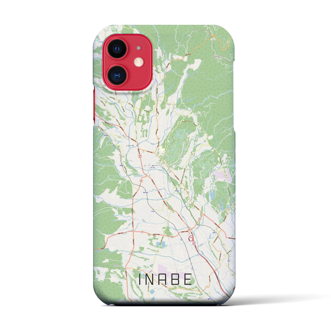 【いなべ(三重県)】地図柄iPhoneケース(バックカバータイプ)