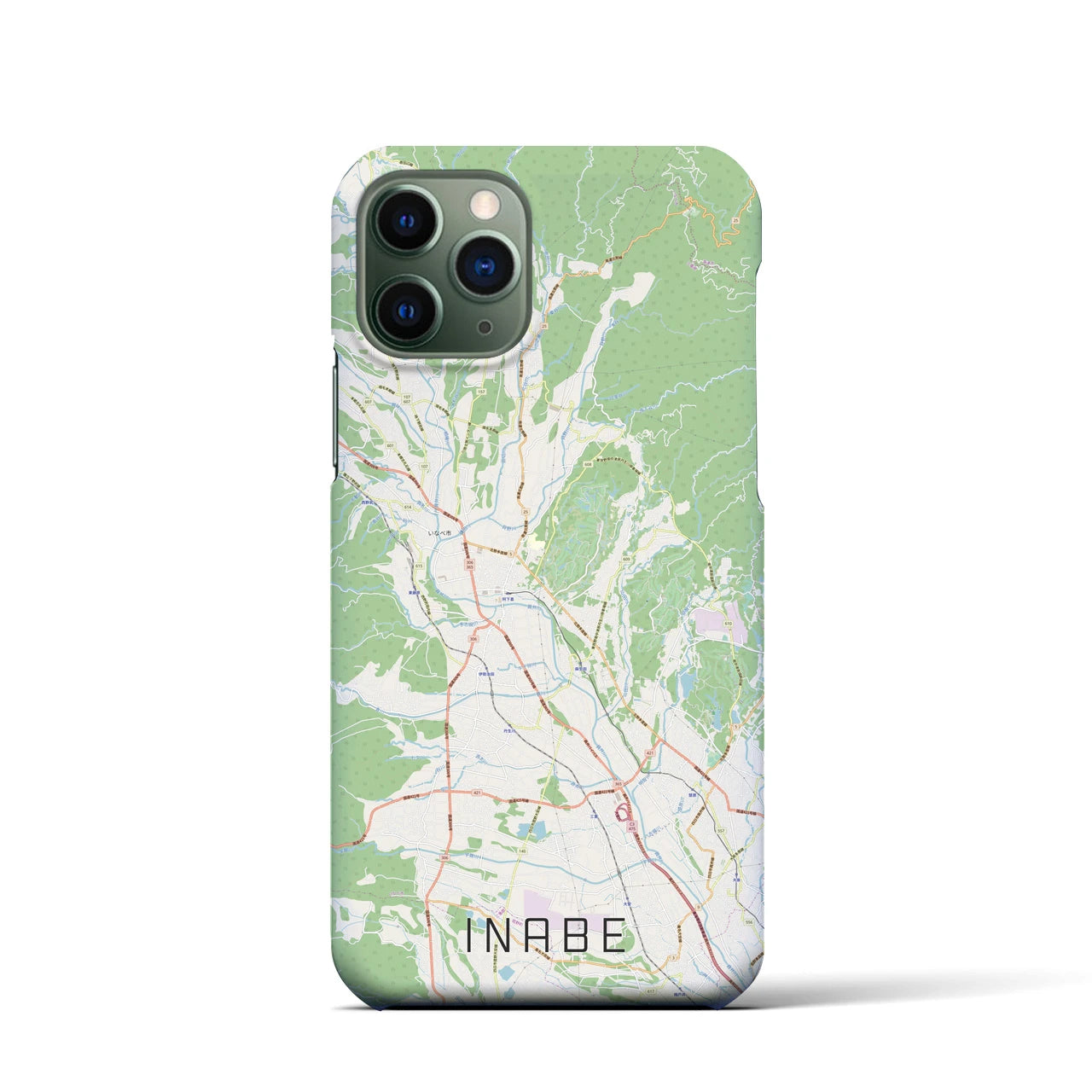 【いなべ(三重県)】地図柄iPhoneケース(バックカバータイプ)