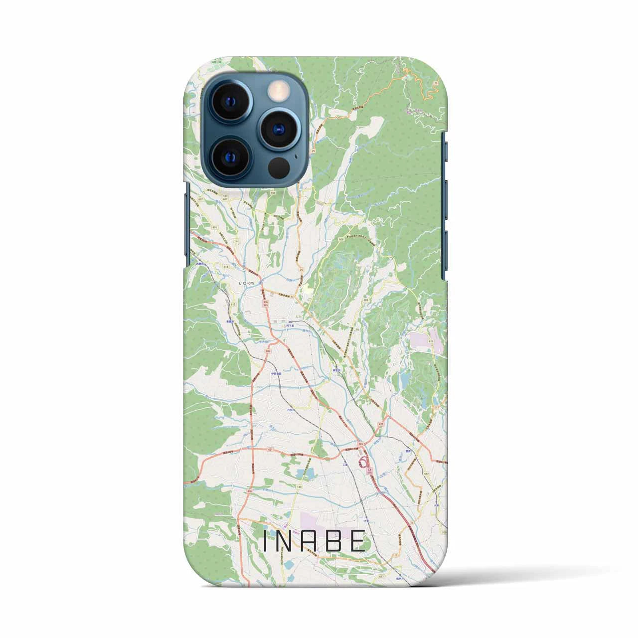 【いなべ(三重県)】地図柄iPhoneケース(バックカバータイプ)