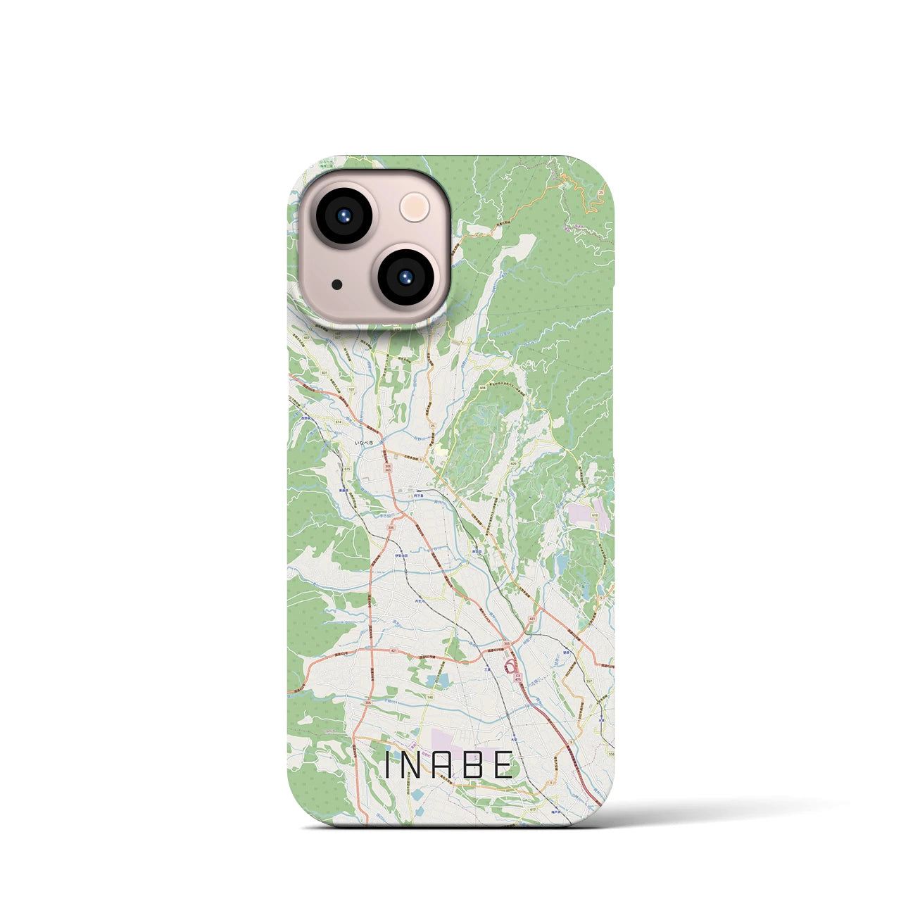 【いなべ(三重県)】地図柄iPhoneケース(バックカバータイプ)