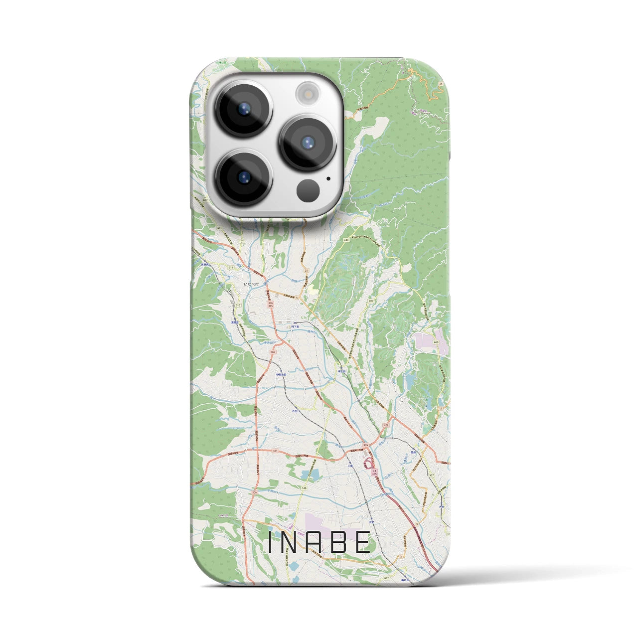 【いなべ(三重県)】地図柄iPhoneケース(バックカバータイプ)