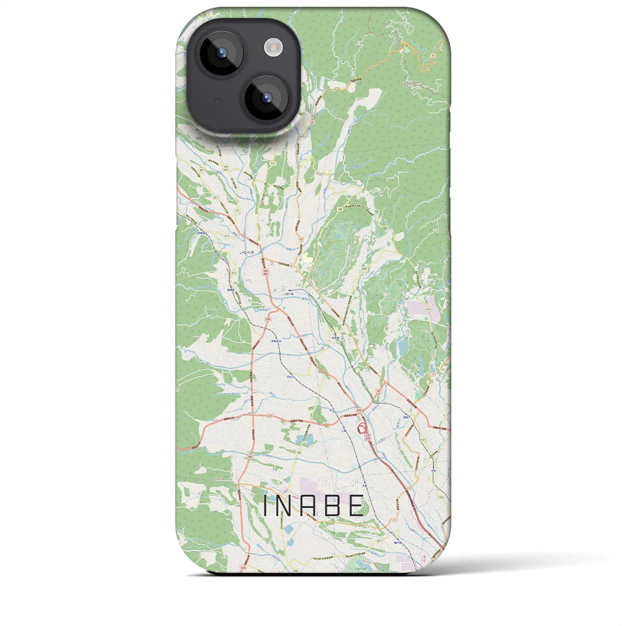 【いなべ(三重県)】地図柄iPhoneケース(バックカバータイプ)