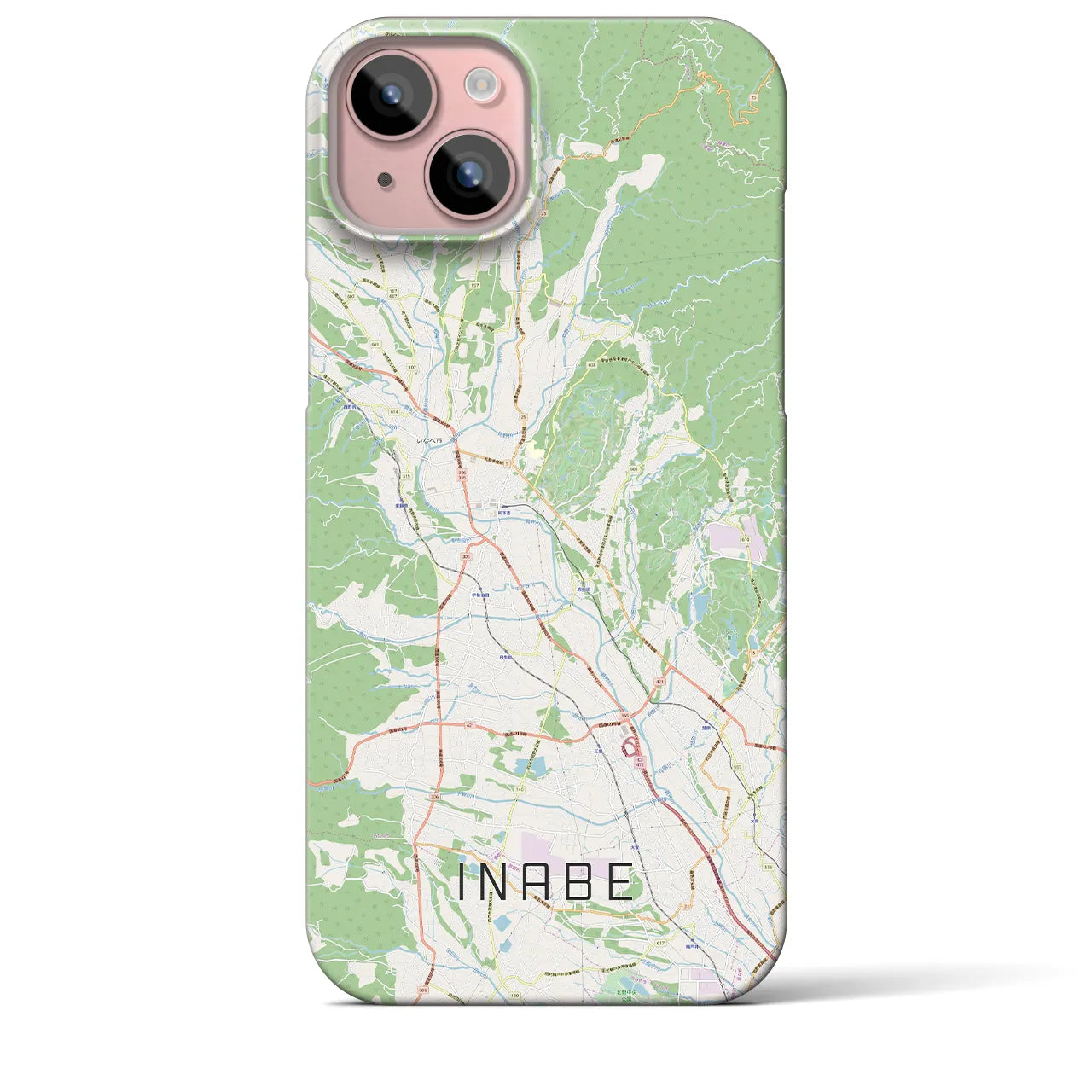 【いなべ(三重県)】地図柄iPhoneケース(バックカバータイプ)