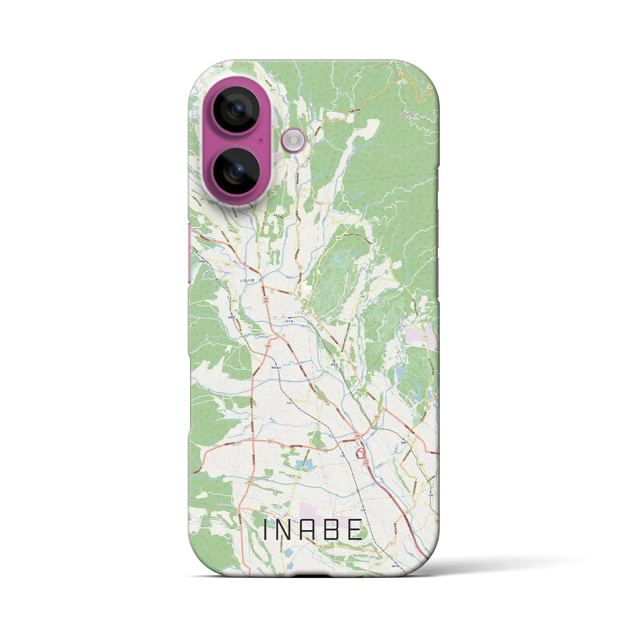 【いなべ(三重県)】地図柄iPhoneケース(バックカバータイプ)