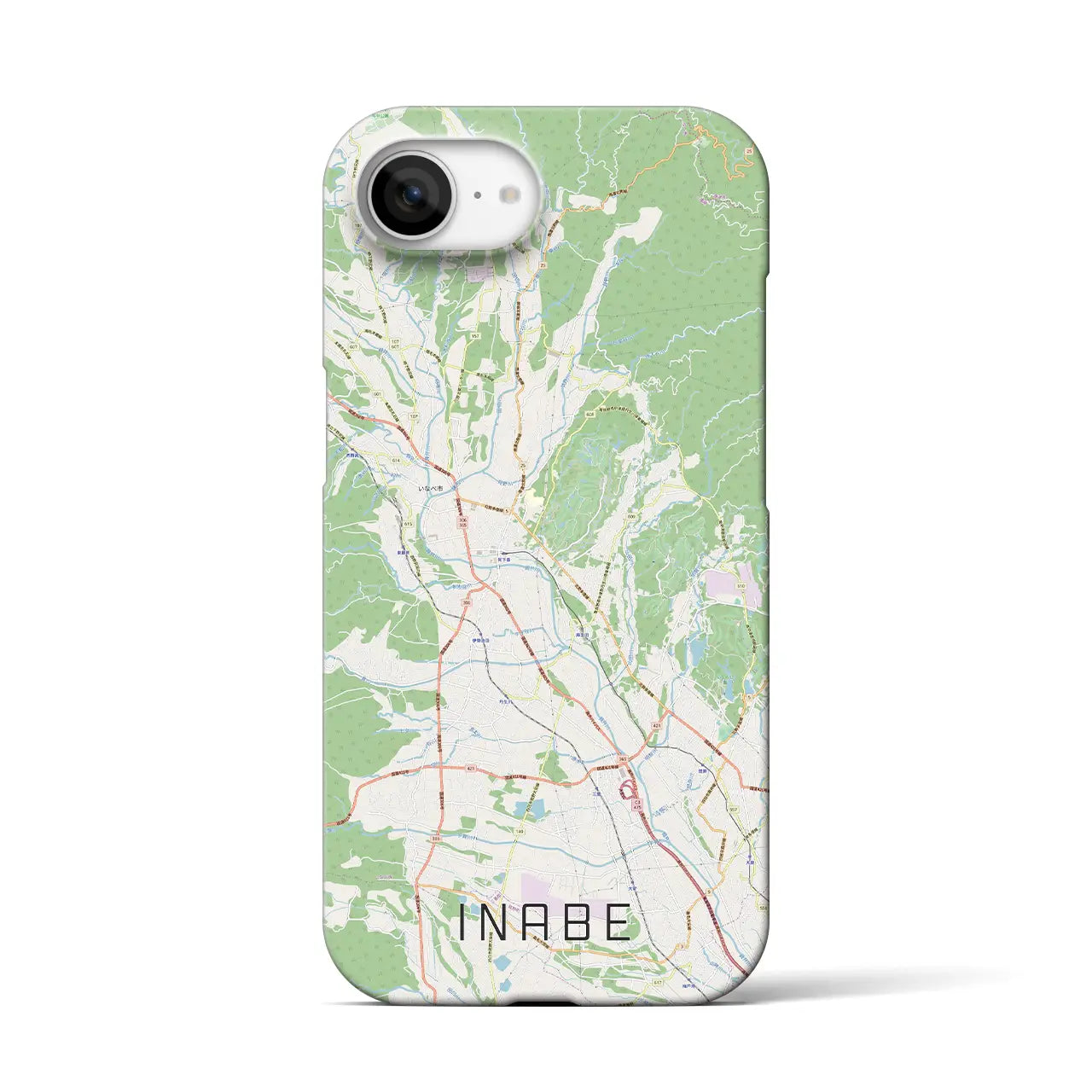 【いなべ(三重県)】地図柄iPhoneケース(バックカバータイプ)