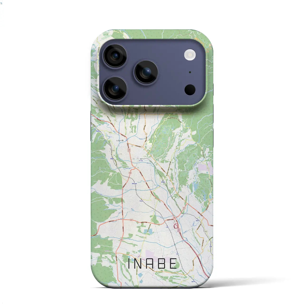 【いなべ(三重県)】地図柄iPhoneケース(バックカバータイプ)