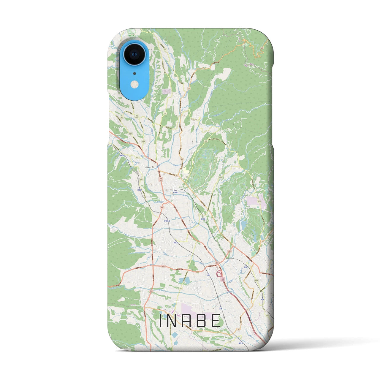 【いなべ(三重県)】地図柄iPhoneケース(バックカバータイプ)