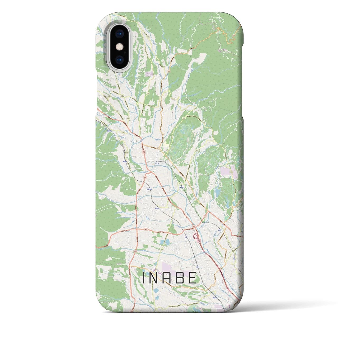 【いなべ(三重県)】地図柄iPhoneケース(バックカバータイプ)