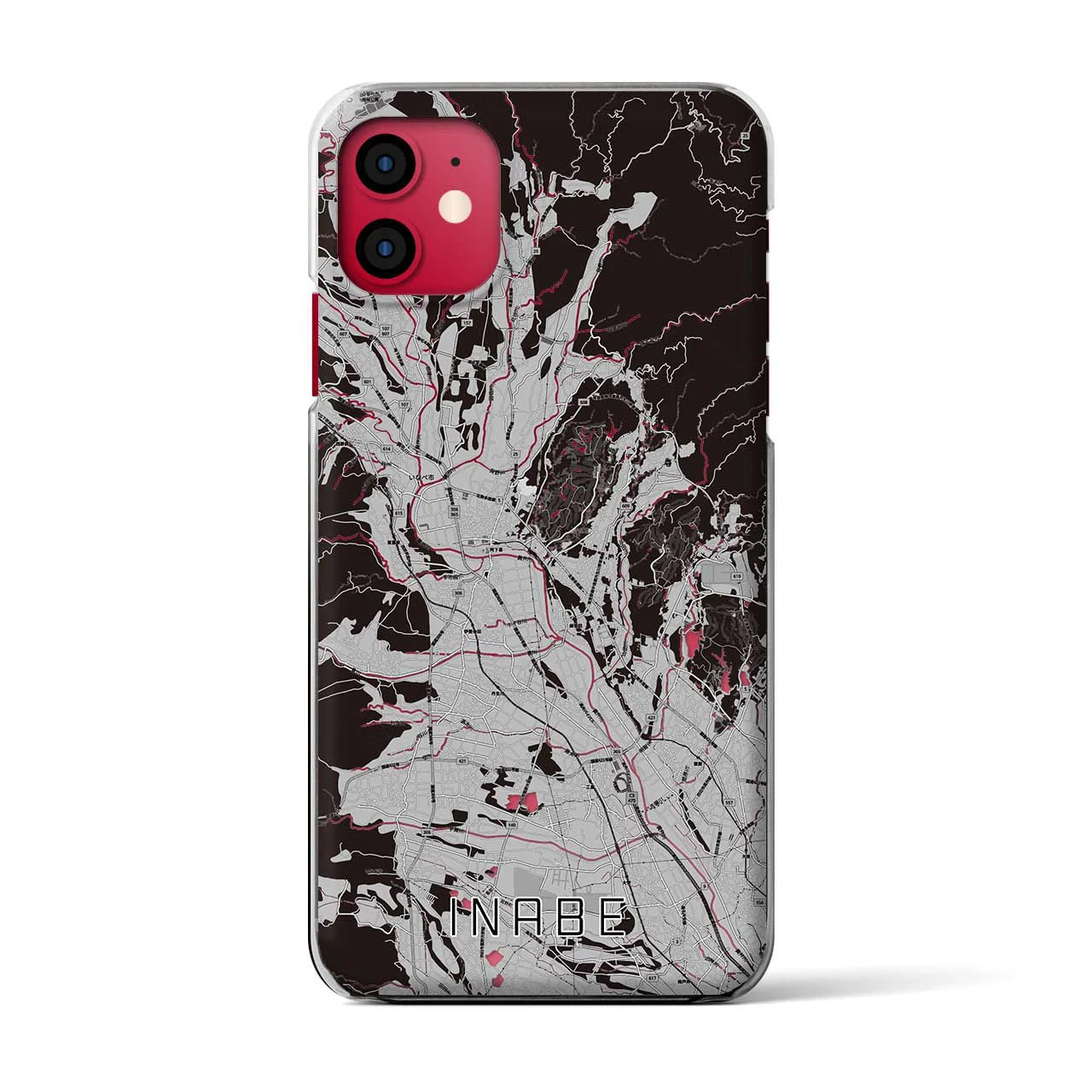 【いなべ(三重県)】地図柄iPhoneケース(クリアタイプ)