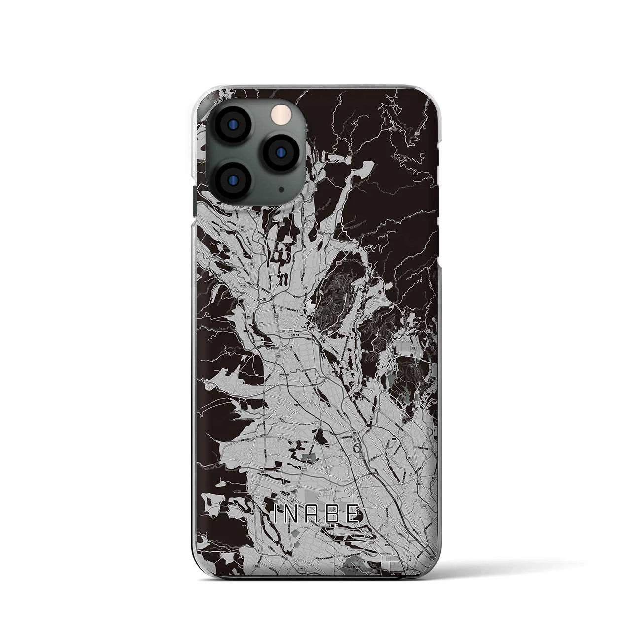 【いなべ(三重県)】地図柄iPhoneケース(クリアタイプ)