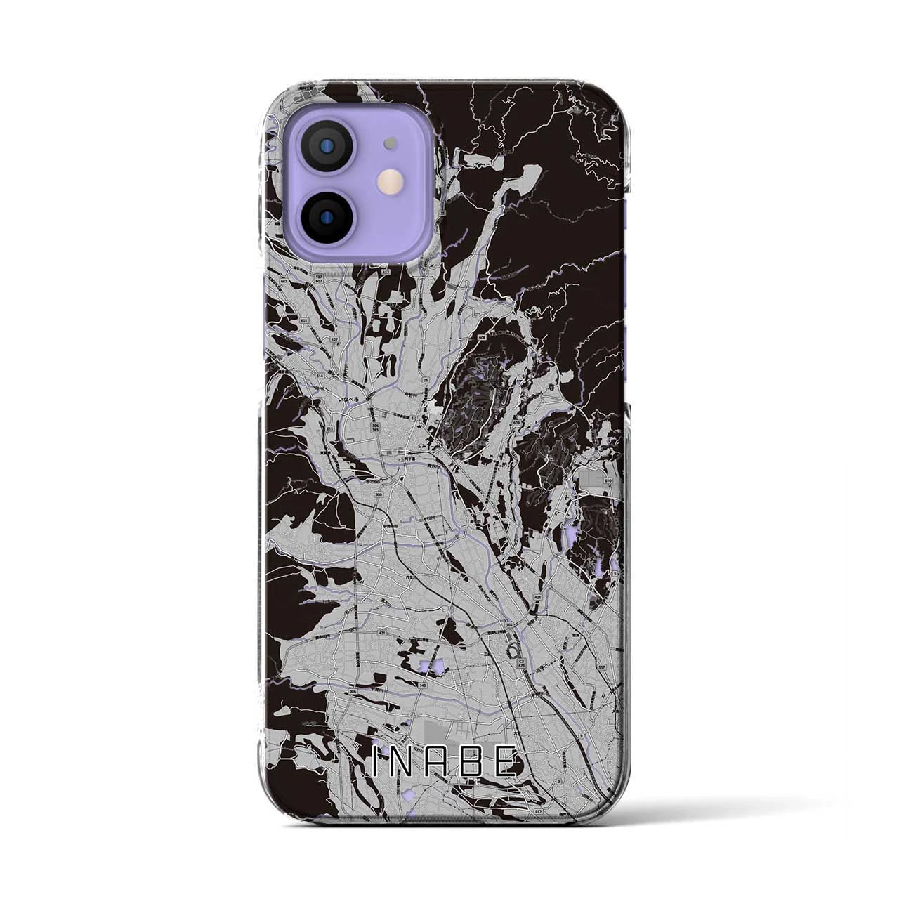 【いなべ(三重県)】地図柄iPhoneケース(クリアタイプ)