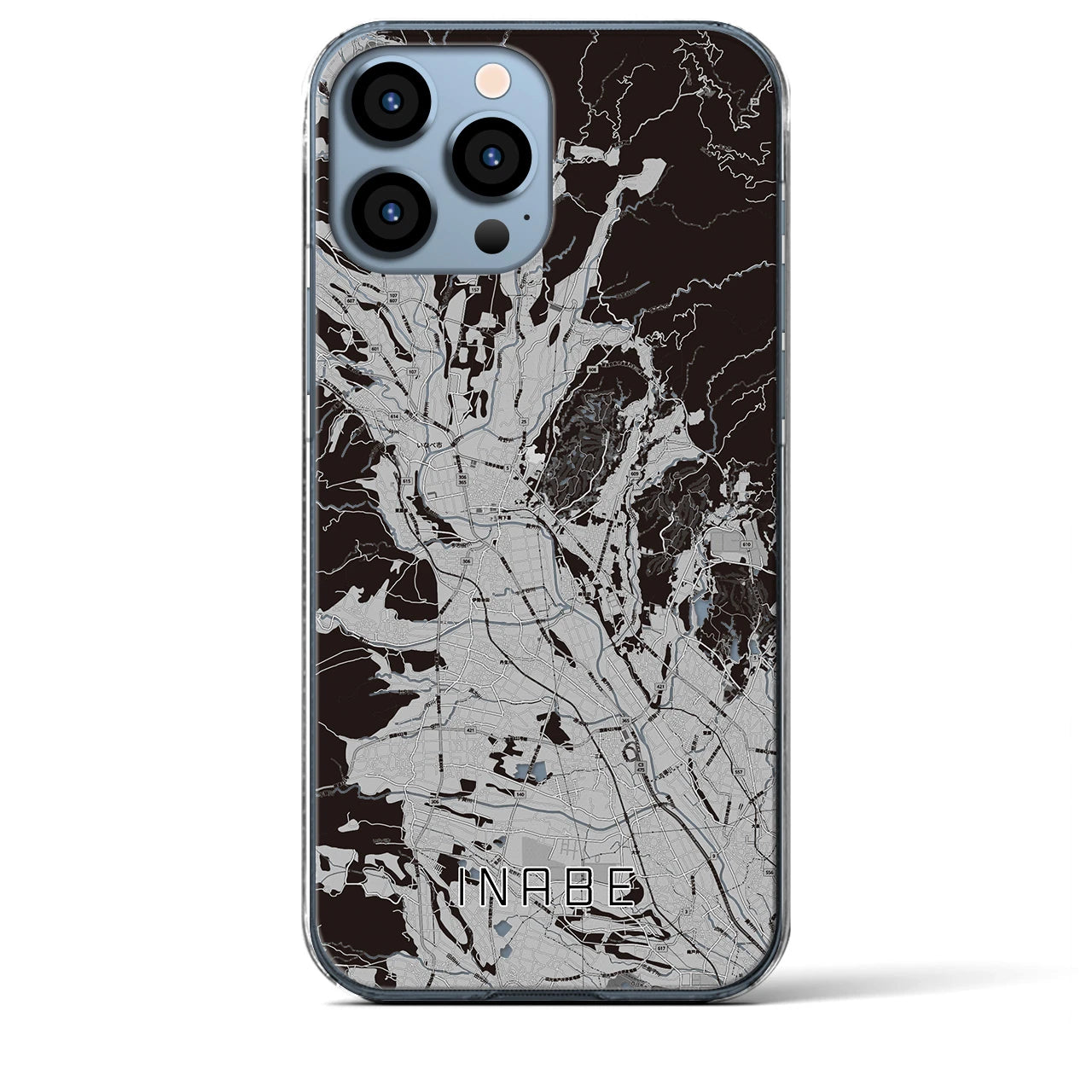 【いなべ(三重県)】地図柄iPhoneケース(クリアタイプ)