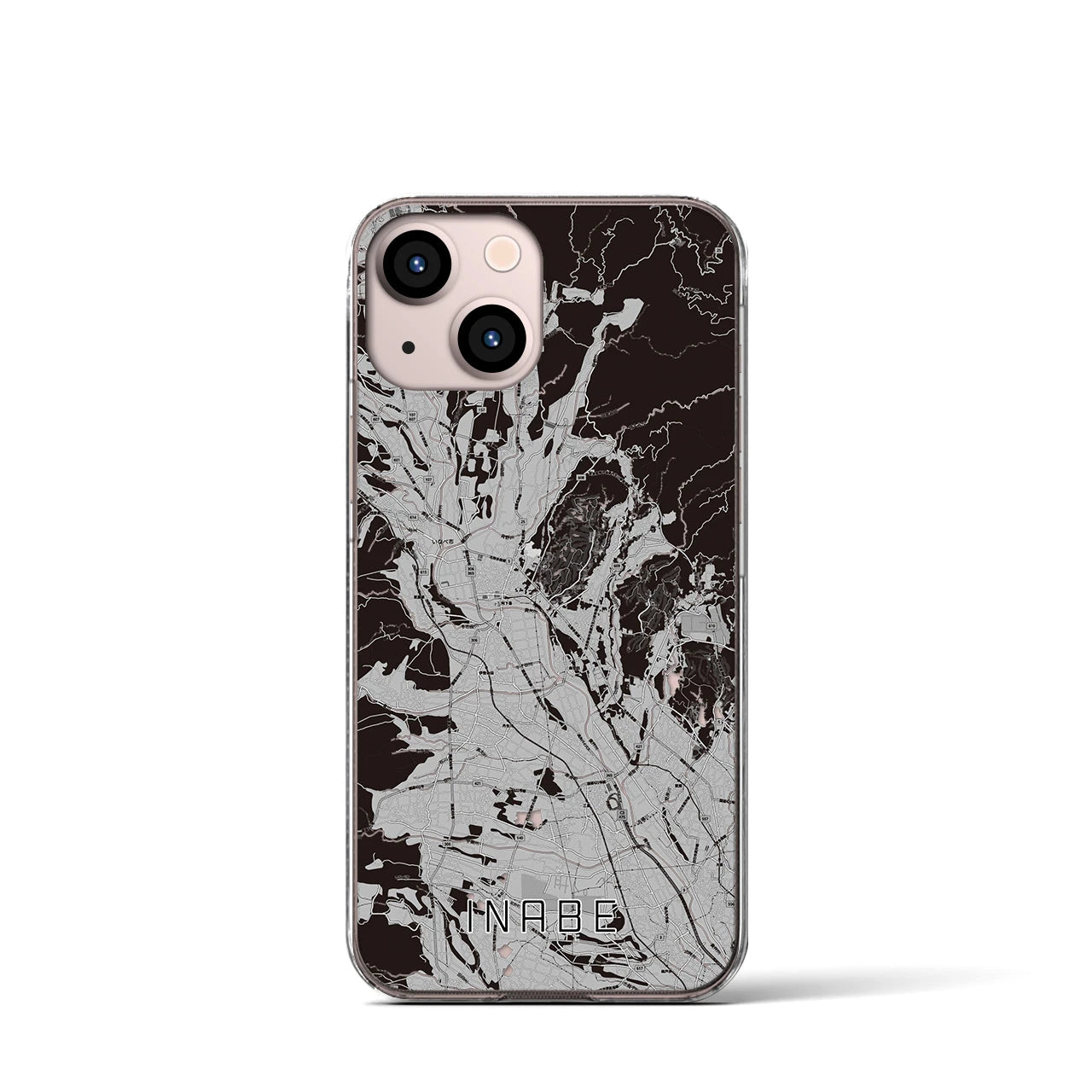 【いなべ(三重県)】地図柄iPhoneケース(クリアタイプ)