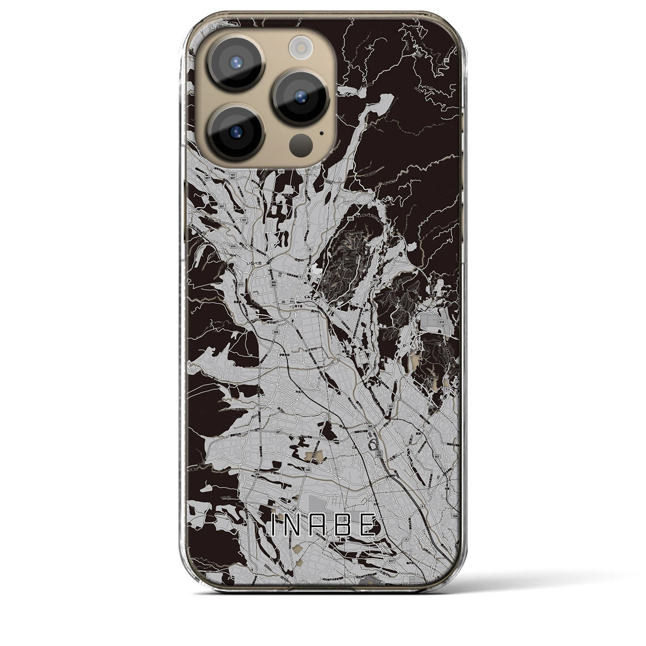 【いなべ(三重県)】地図柄iPhoneケース(クリアタイプ)