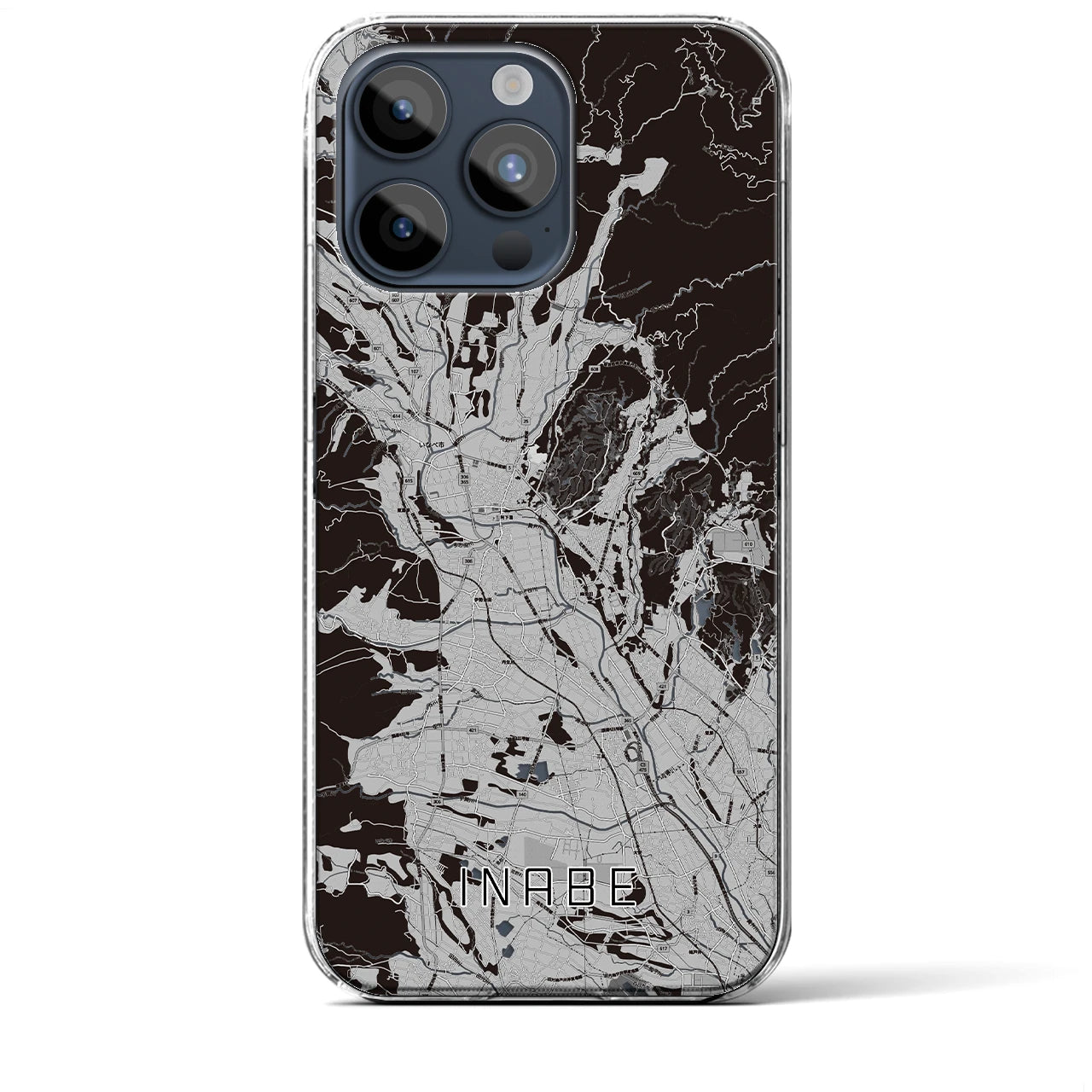 【いなべ(三重県)】地図柄iPhoneケース(クリアタイプ)