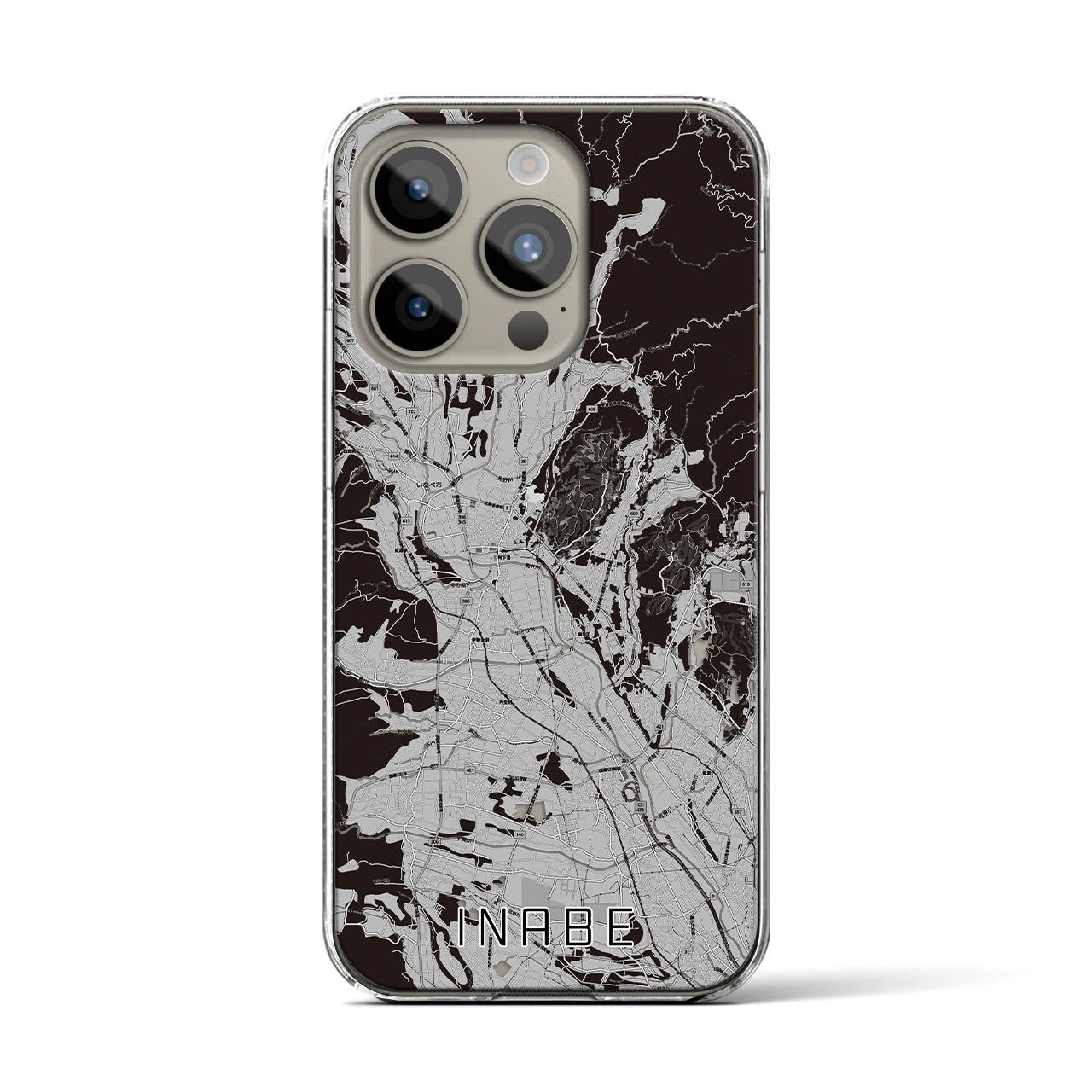 【いなべ(三重県)】地図柄iPhoneケース(クリアタイプ)