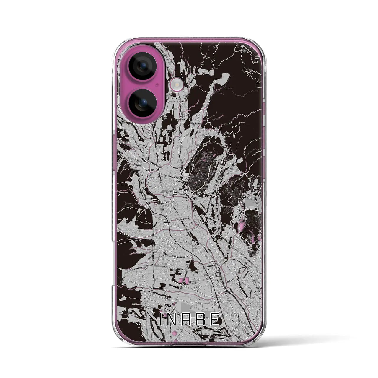 【いなべ(三重県)】地図柄iPhoneケース(クリアタイプ)