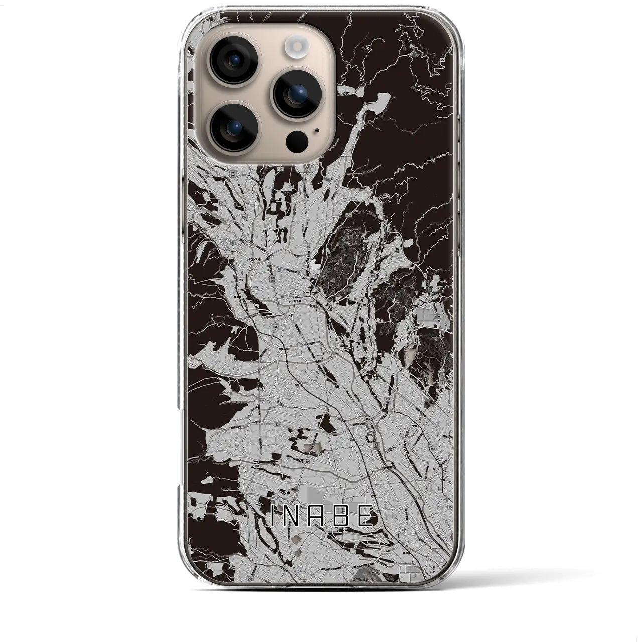 【いなべ(三重県)】地図柄iPhoneケース(クリアタイプ)