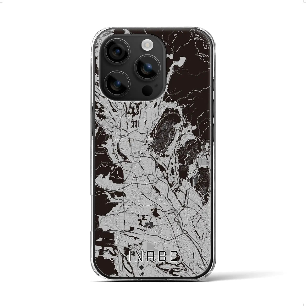 【いなべ(三重県)】地図柄iPhoneケース(クリアタイプ)