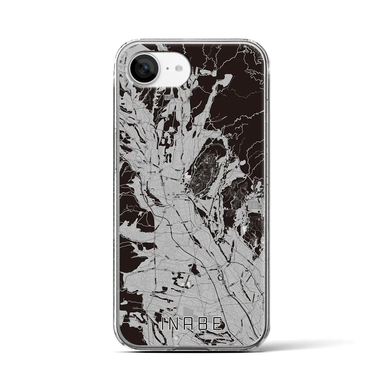 【いなべ(三重県)】地図柄iPhoneケース(クリアタイプ)