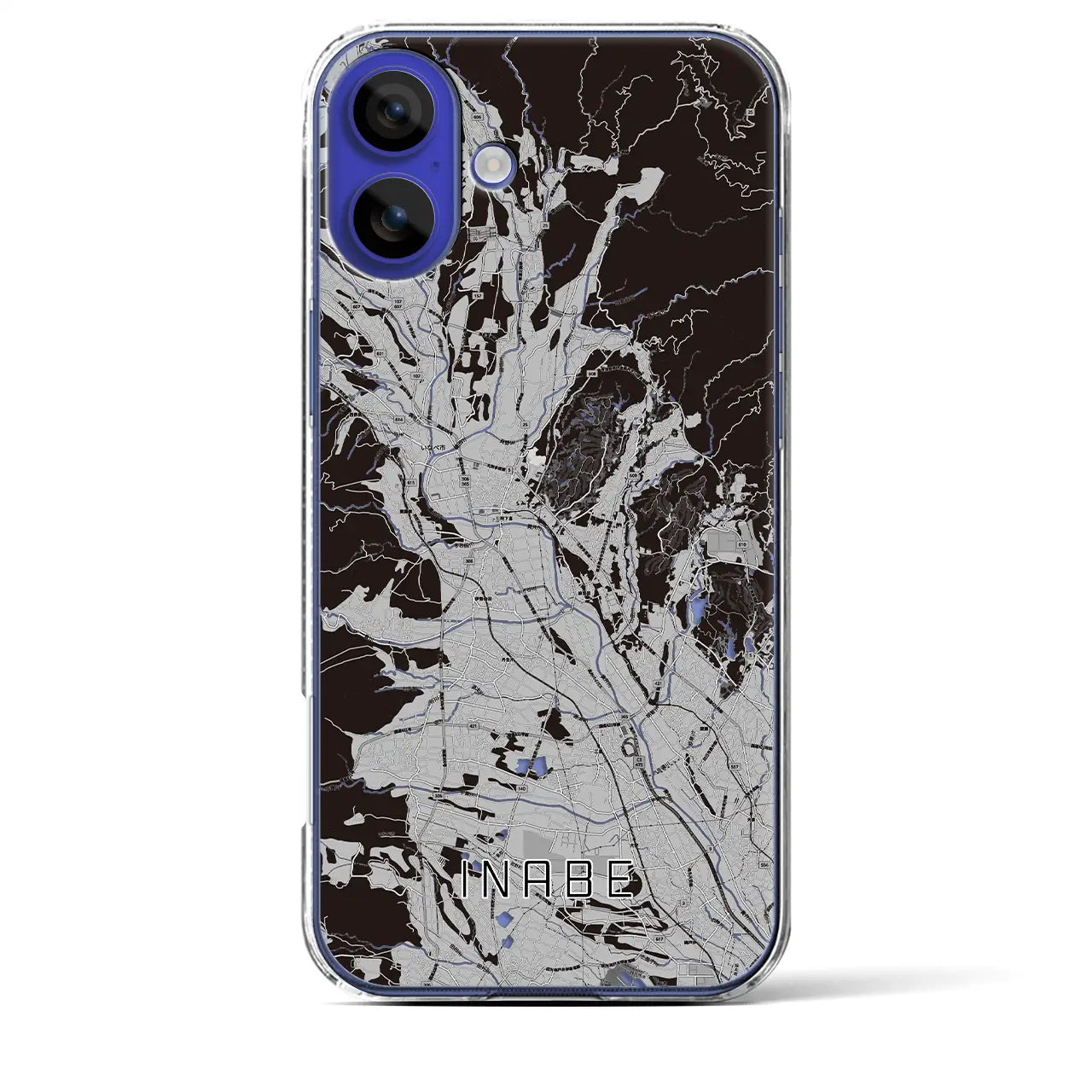 【いなべ(三重県)】地図柄iPhoneケース(クリアタイプ)