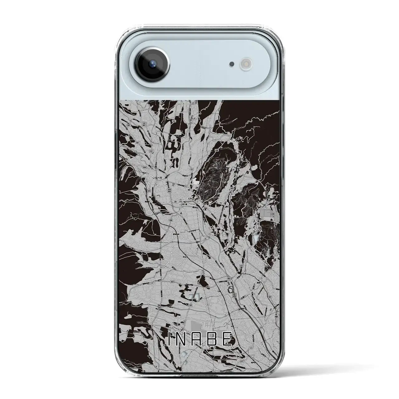 【いなべ(三重県)】地図柄iPhoneケース(クリアタイプ)