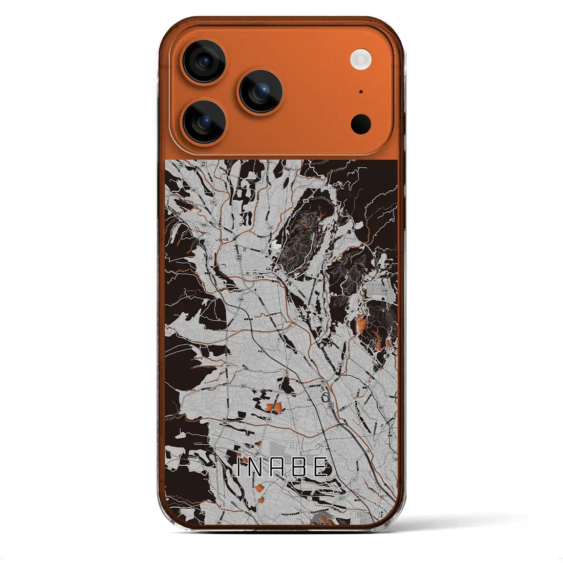 【いなべ(三重県)】地図柄iPhoneケース(クリアタイプ)