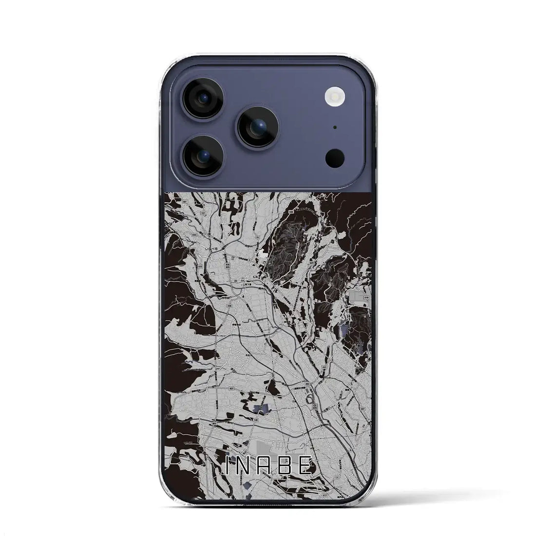 【いなべ(三重県)】地図柄iPhoneケース(クリアタイプ)