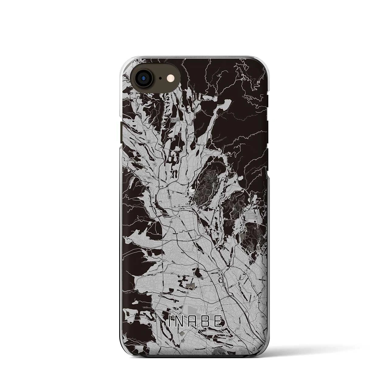 【いなべ(三重県)】地図柄iPhoneケース(クリアタイプ)