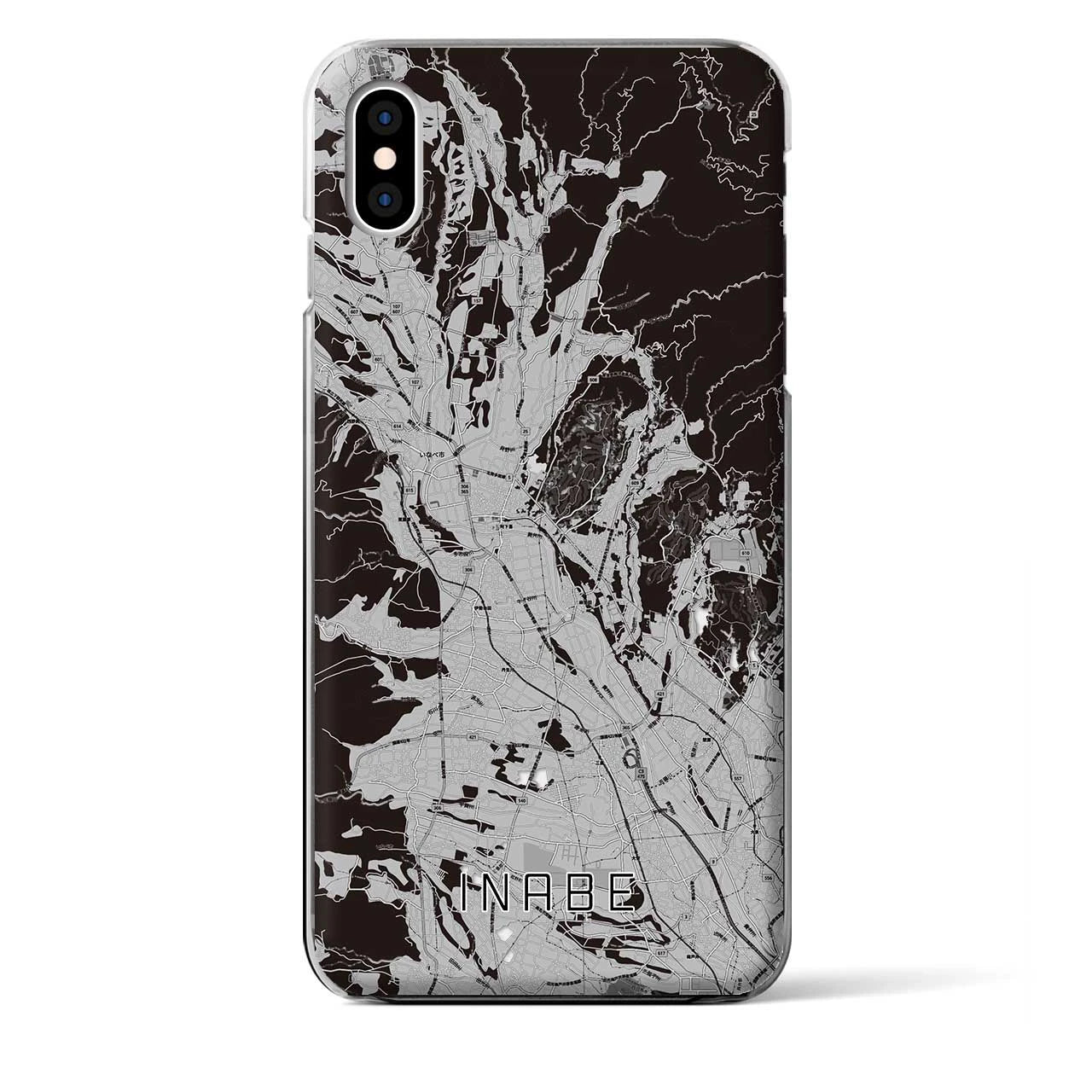 【いなべ(三重県)】地図柄iPhoneケース(クリアタイプ)