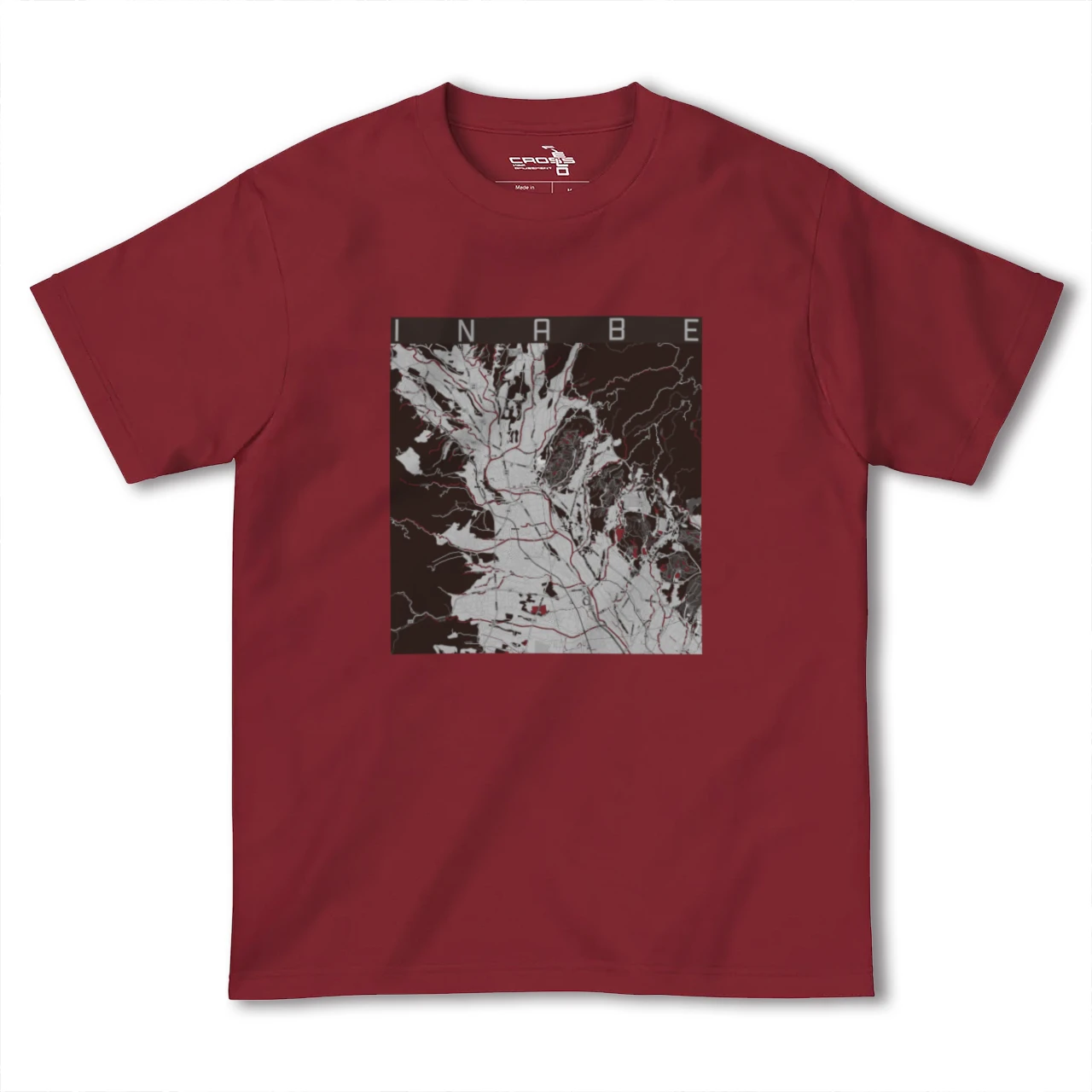 【いなべ(三重県)】地図柄ヘビーウェイトTシャツ