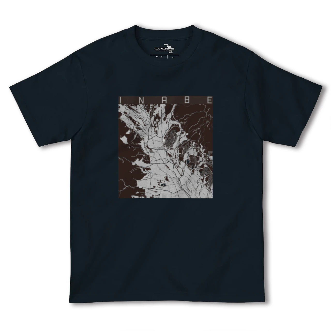 【いなべ(三重県)】地図柄ヘビーウェイトTシャツ