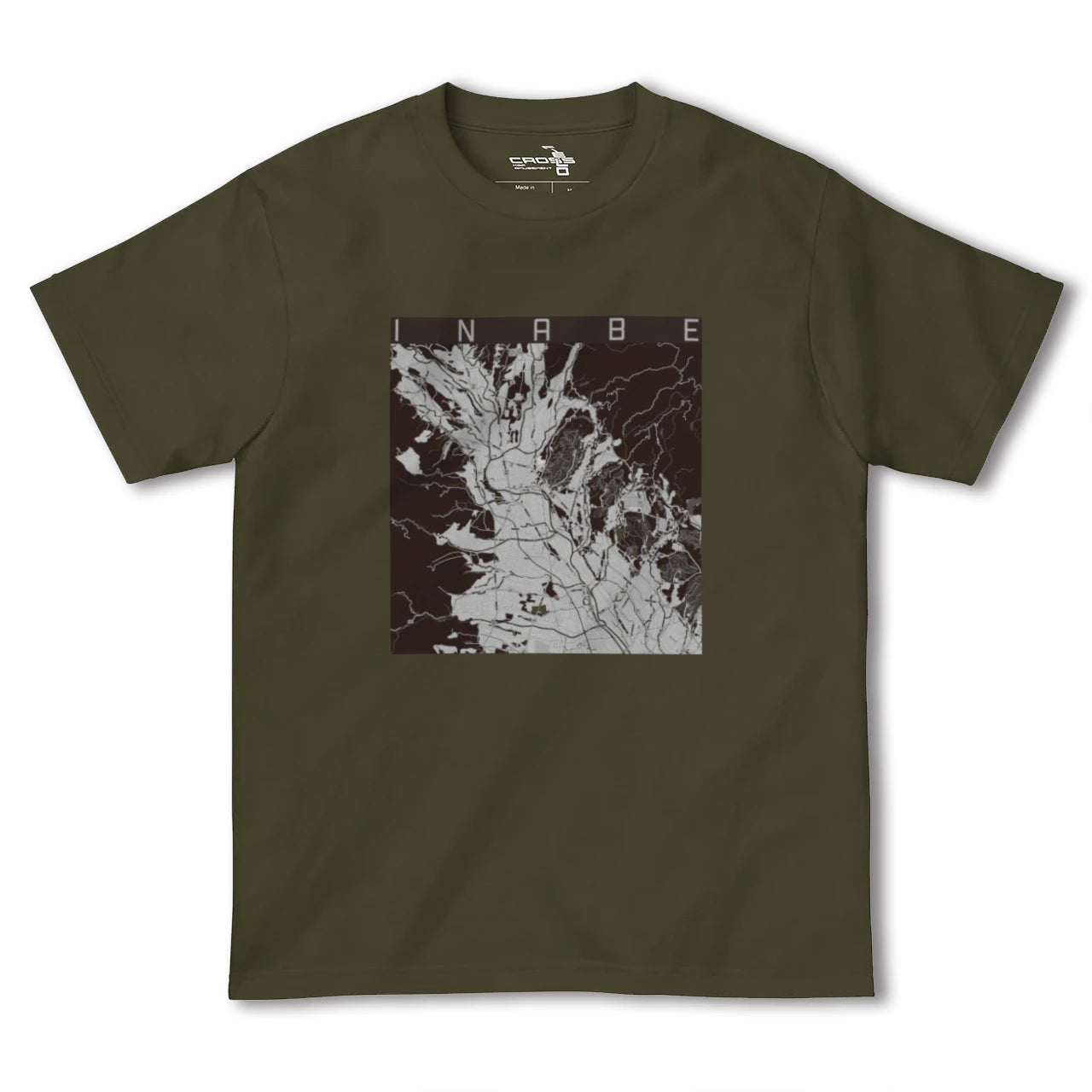 【いなべ(三重県)】地図柄ヘビーウェイトTシャツ