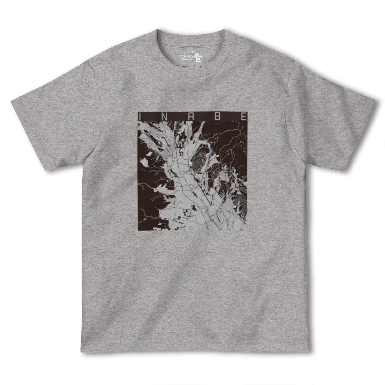 【いなべ(三重県)】地図柄ヘビーウェイトTシャツ