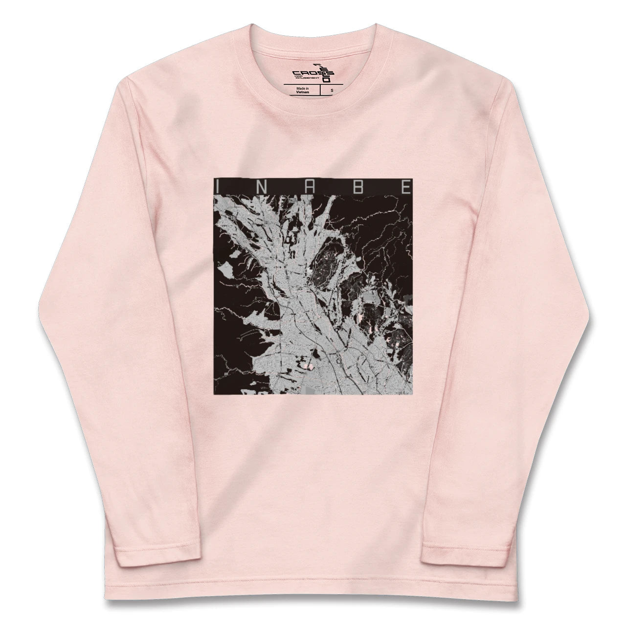 【いなべ(三重県)】地図柄ロングスリーブTシャツ