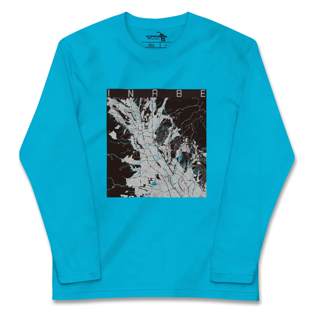 【いなべ(三重県)】地図柄ロングスリーブTシャツ