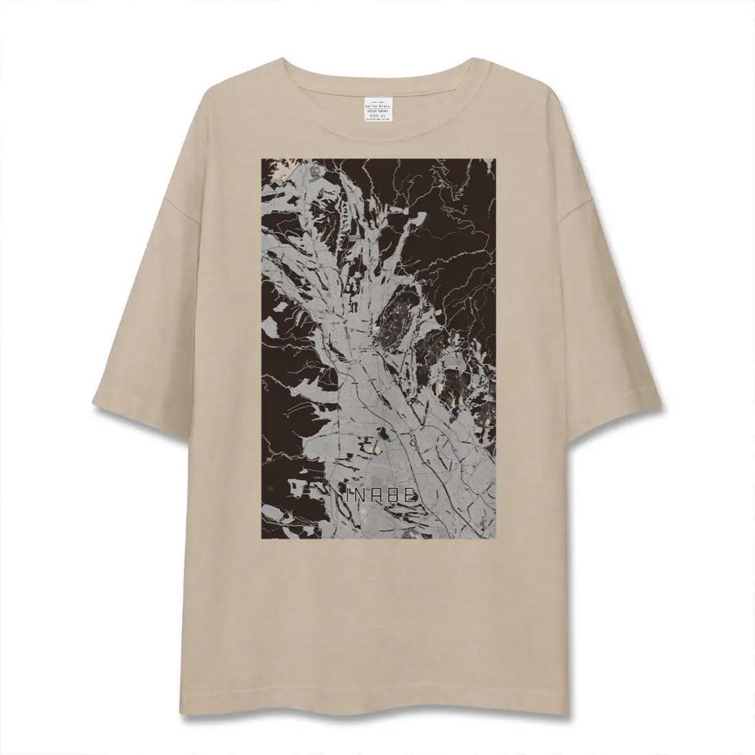【いなべ(三重県)】地図柄ビッグシルエットTシャツ