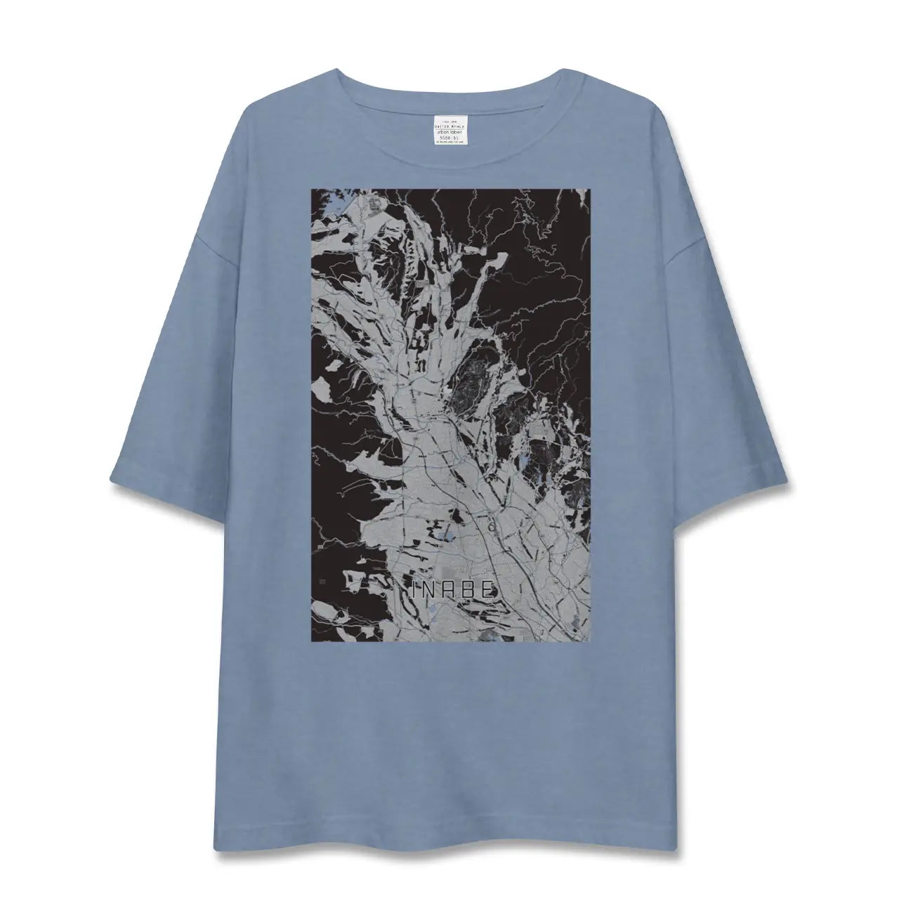 【いなべ(三重県)】地図柄ビッグシルエットTシャツ