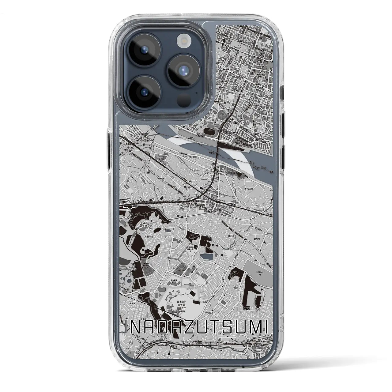 【稲田堤(神奈川県)】地図柄iPhoneケース(MagSafeタイプ)
