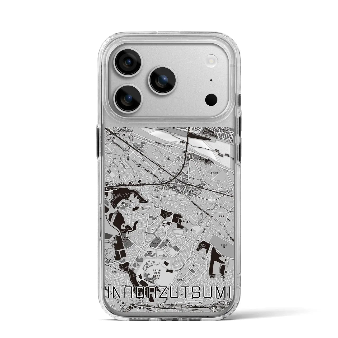 【稲田堤(神奈川県)】地図柄iPhoneケース(MagSafeタイプ)