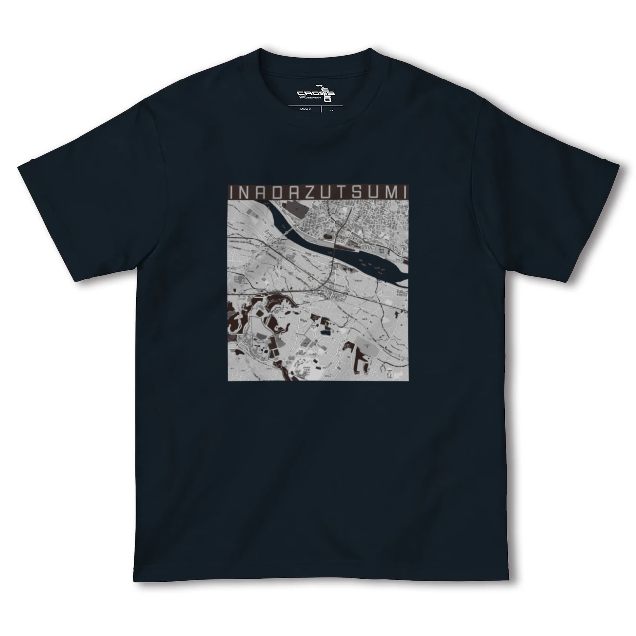 【稲田堤(神奈川県)】地図柄ヘビーウェイトTシャツ