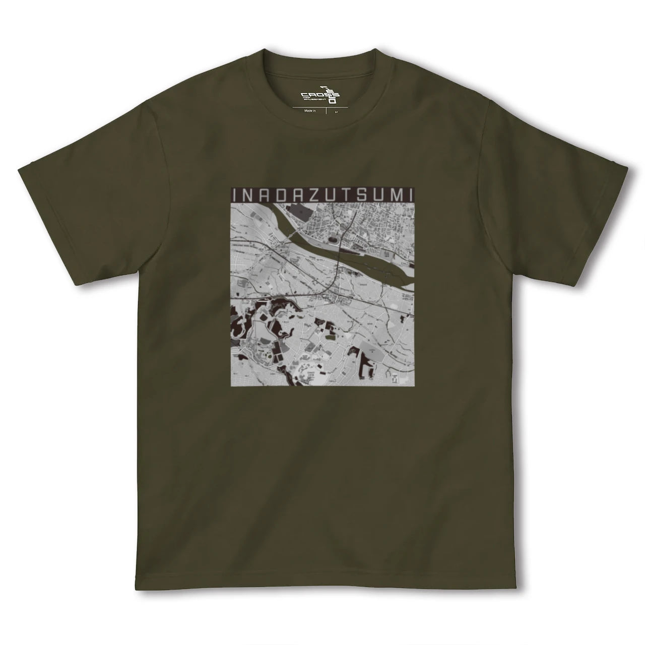 【稲田堤(神奈川県)】地図柄ヘビーウェイトTシャツ