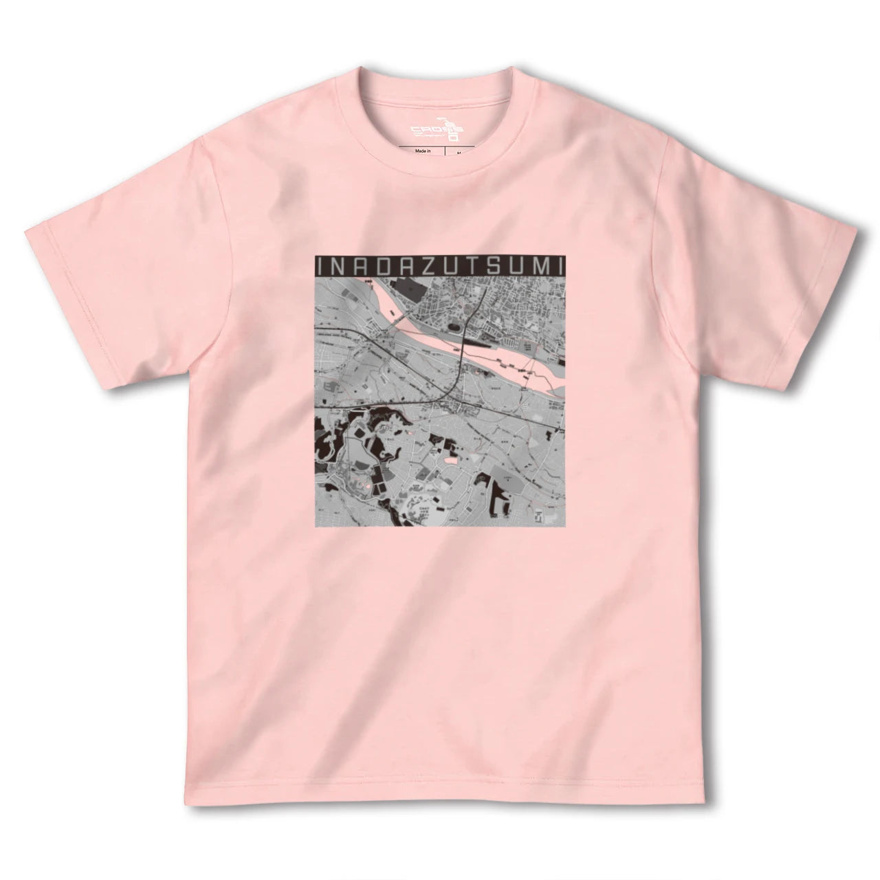 【稲田堤(神奈川県)】地図柄ヘビーウェイトTシャツ