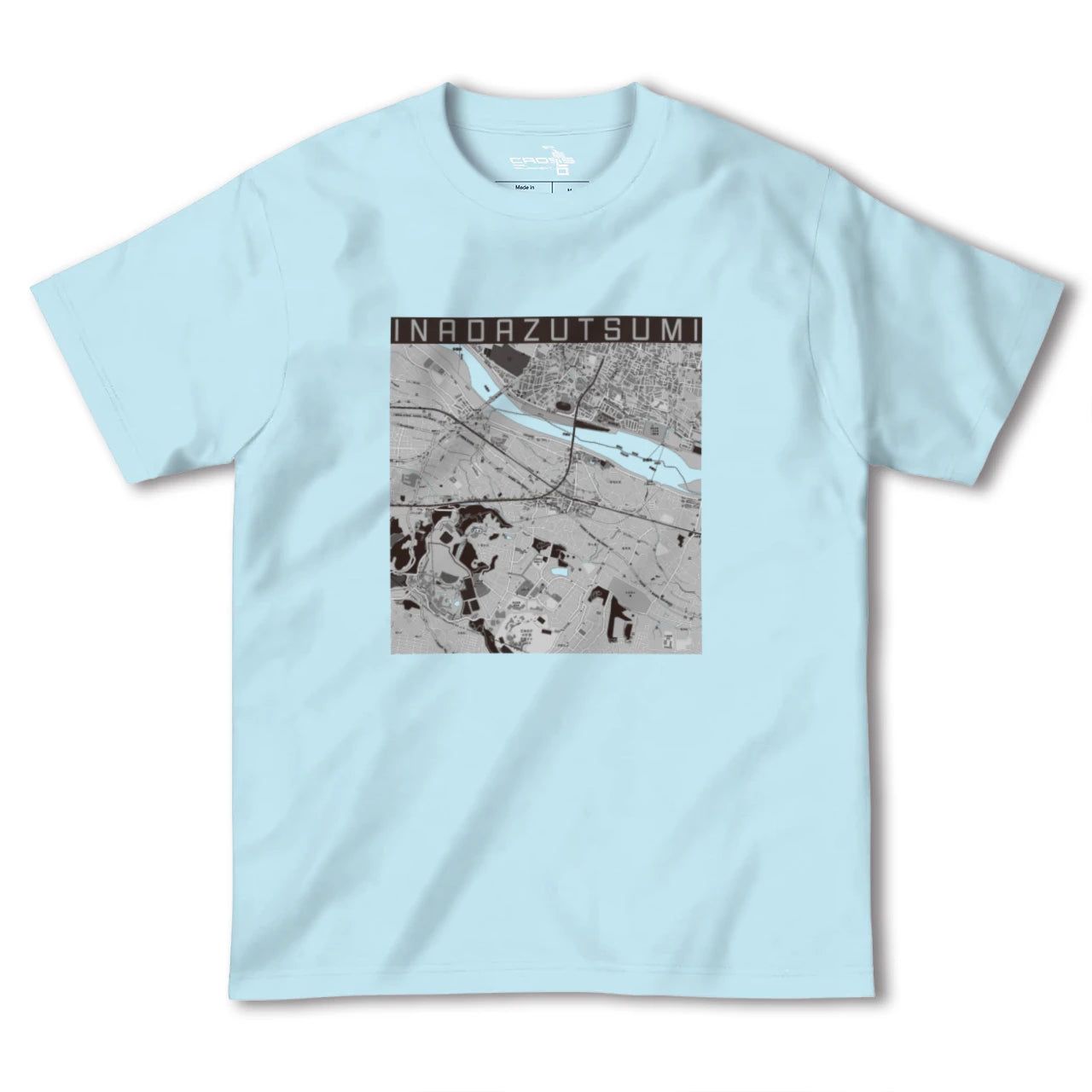 【稲田堤(神奈川県)】地図柄ヘビーウェイトTシャツ