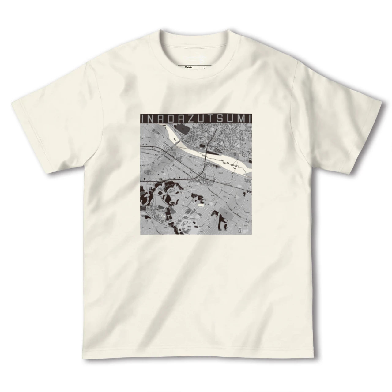 【稲田堤(神奈川県)】地図柄ヘビーウェイトTシャツ