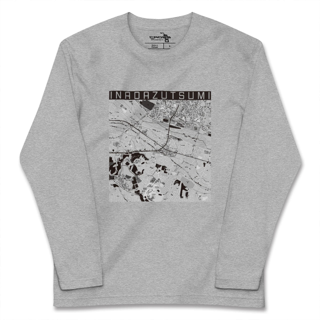 【稲田堤(神奈川県)】地図柄ロングスリーブTシャツ