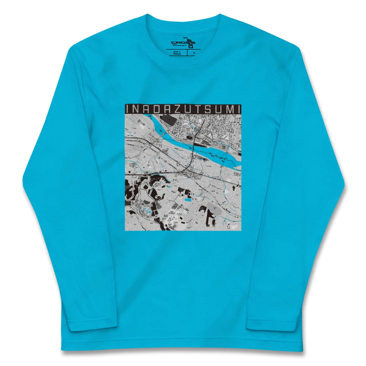 【稲田堤(神奈川県)】地図柄ロングスリーブTシャツ
